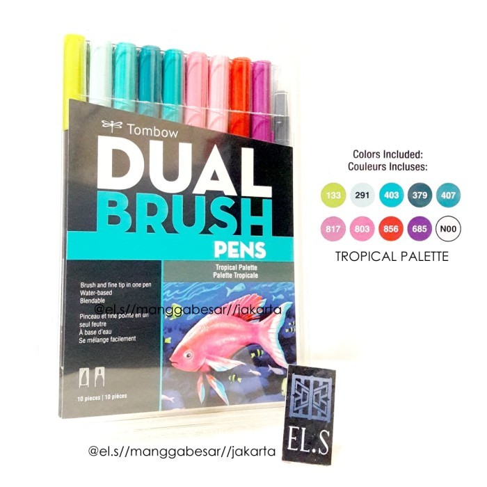 

TOMBOW ABT TROPICAL PALETTE SET 10