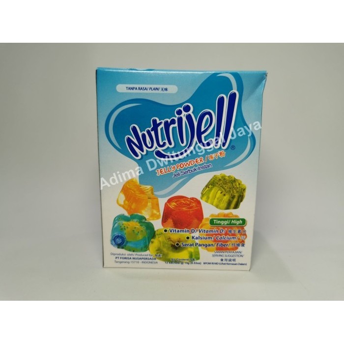 

Nutrijell Plain / Tanpa Rasa 12 x 15 gr (Box)