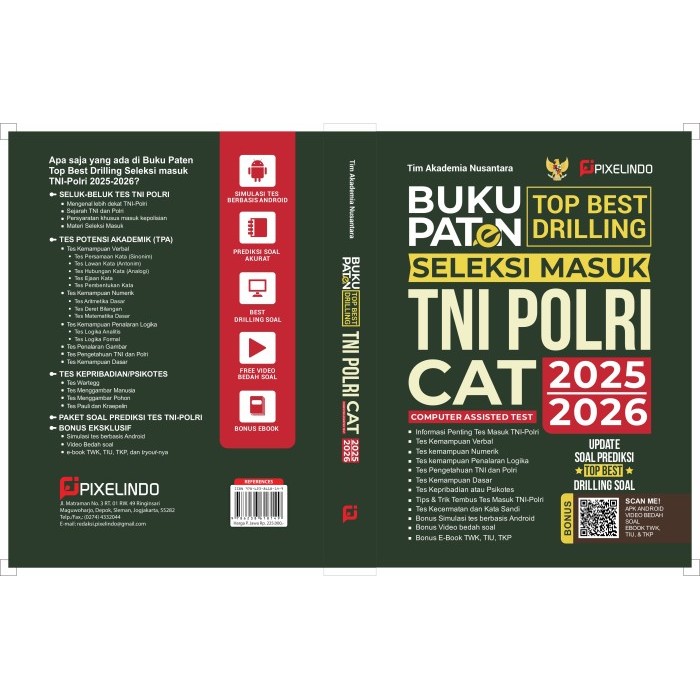 

BERGARANSI BUKU PATEN TOP BEST DRILLING SELEKSI MASUK TNI POLRI CAT 2025 2026