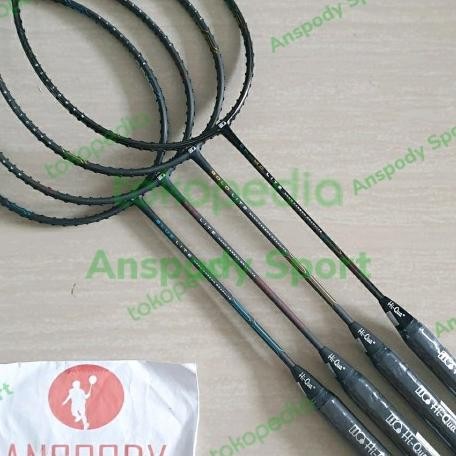 RAKET BADMINTON HIQUA BLUE RED GOLD CHAMO LITE MAX 32LBS Terlaris