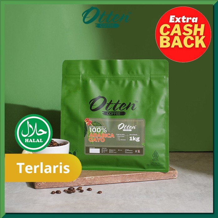 

Kopi 100% Full Arabica Gayo Komersial 1Kg - Biji / Bubuk Kopi Commercial House Blend Coffee