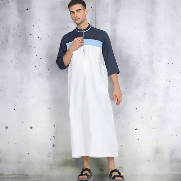 JDR001 - Jubah Syafiq Lengan 3/4 Gamis Jubah Pria Dewasa Lengan Reglan Terlaris