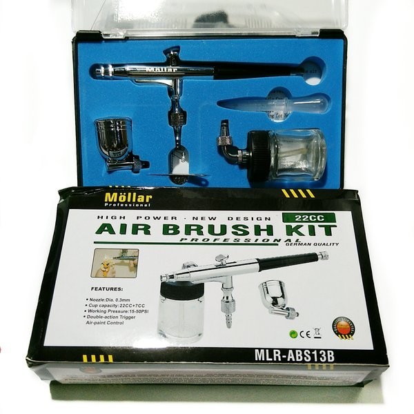 

MOLLAR TG133 PEN BRUSH DOUBLE ACTION 0.3MM DUAL CUP - AIR BRUSH