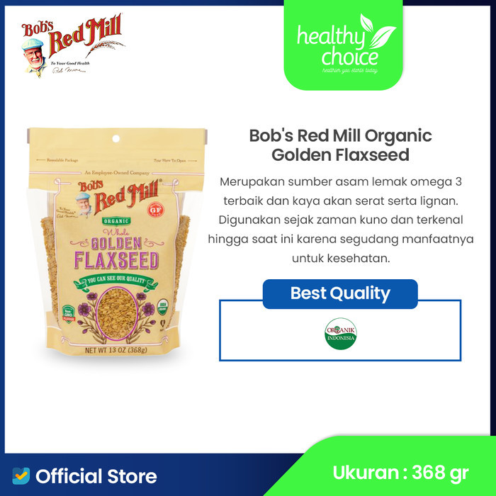 

BOB'S RED MILL ORGANIC GOLDEN FLAXSEED 368 GR