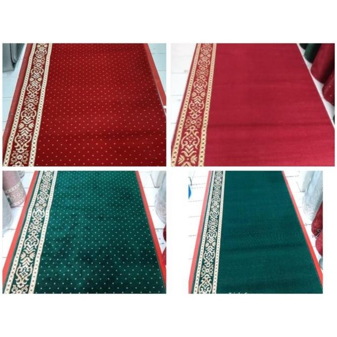 Promo Karpet Sajadah Masjid Almira Tebal 11 Mm Ukuran 120X600 Cm Karpet Sajadah Rol