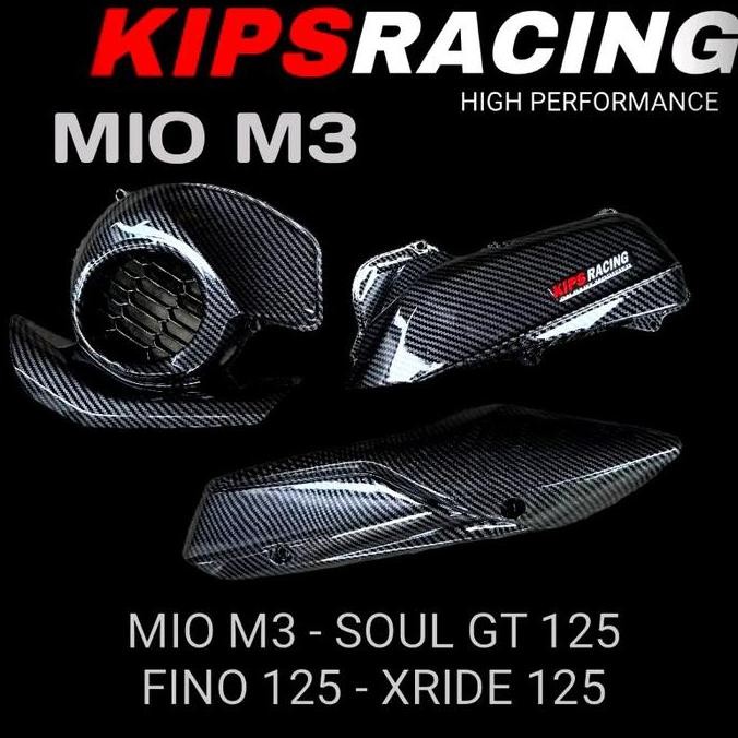 Paket Carbon Mio M3 Carbon 3 Pcs / Paket Carbon Mio M3 125 Mio S Z Soul Gt 125 X Ride 125 Glosy Pake