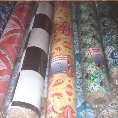 Murah Karpet Lantai Plastik Vinyl 1 Roll (15 Meter) Alas Meja/Lantai/Dinding