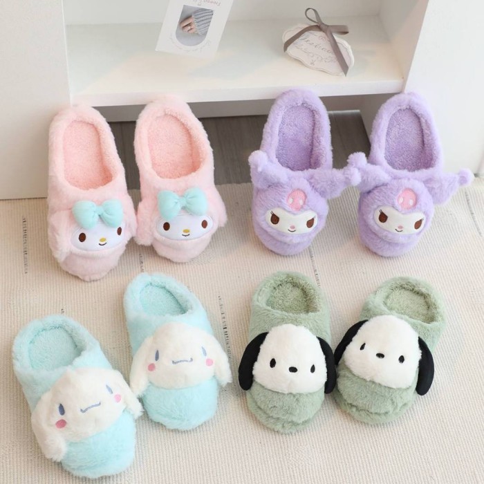 Sandal Sendal Rumah Kamar My Melody Kuromi Cinnamoroll Pochacco