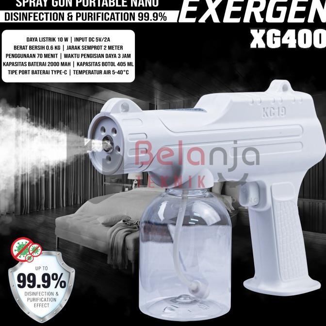 Exergen Spraygun Nano Portable Fogging Uap XG400 Mesin Semprot XG 400