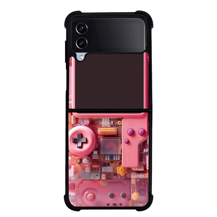 Case Casing Samsung Z Fold 6 5 4 3 , Z Flip 6 5 4 3  Game Boy Pink NA00261