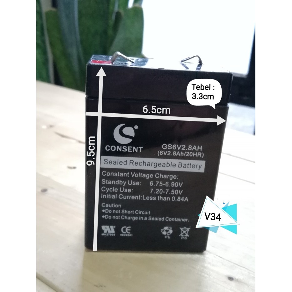 BATERAI TIMBANGAN 6V2.8AH