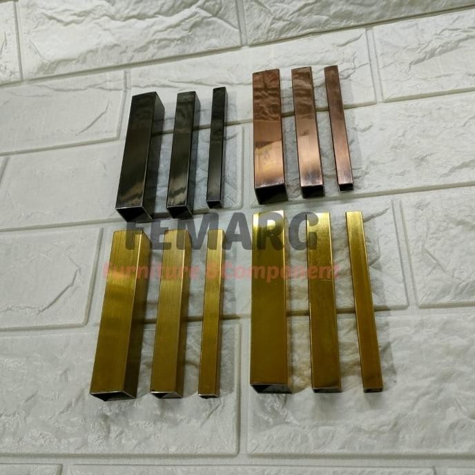 HOLLOW STAINLESS 25X25mm FEMARG SUS 201 RROR GOLD |ROSE GOLD |BLACK