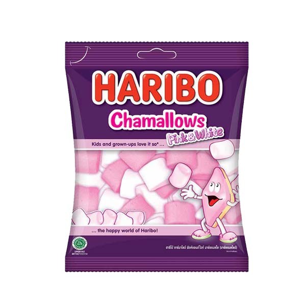 

HARIBO CHAMALLOWS PHINK WHITE 70 GR - PERMEN