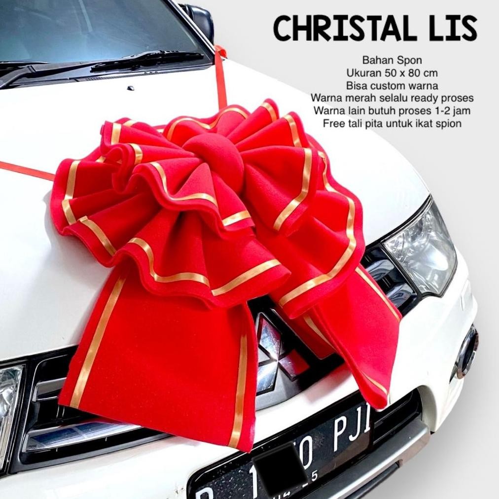 

Pita mobil CHRISTAL LIS hadiah doorprize hadiah utama ukuran besar jumbo murah hiasan hadiah mobil pita kado sailor bow besar hiasan motor kulkas alat mesin