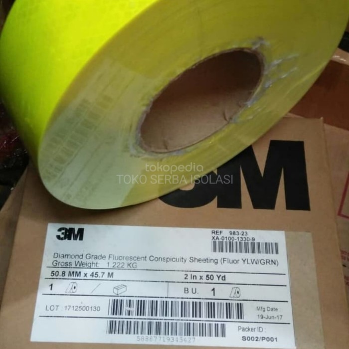 Stiker 3M Grade Fluorescent Reflective Sheeting 983-23