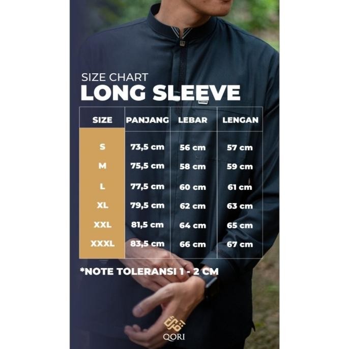Terbaru Qori Apparel Reguler Abu Hudzaifah Baju Koko Casual (Lengan Panjang) Hud-2 Original
