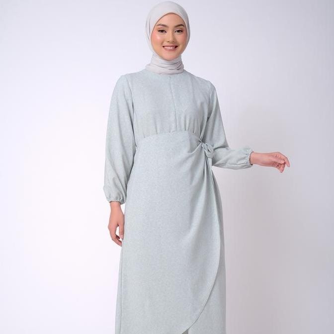 Zm Zaskia Mecca - Lavanya Gamis Dress Muslim - Teman Serumpun - Edisi Nusantara Pengiriman Cepat