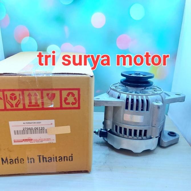 Alternator Assy Dinamo Cas Isi Kijang 7K Kapsul/Efi 1.8Cc 12V 80A Ori