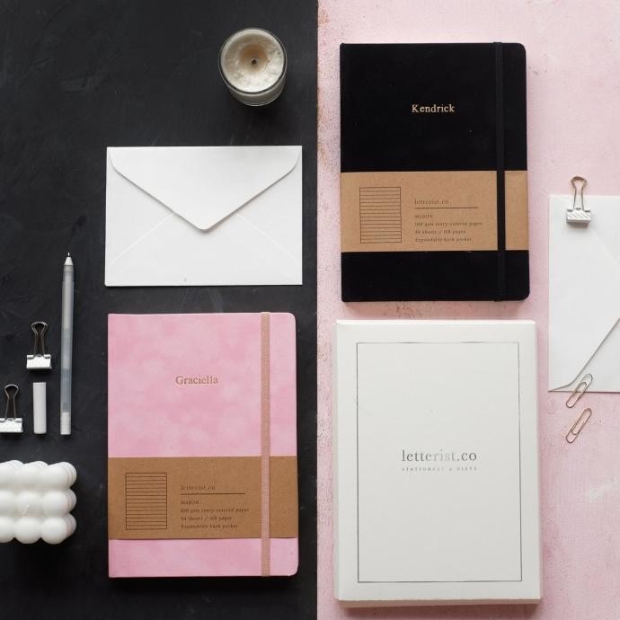 

Mason Suede Notebook Charcoal Black / Jurnal / Diary / Buku catatan