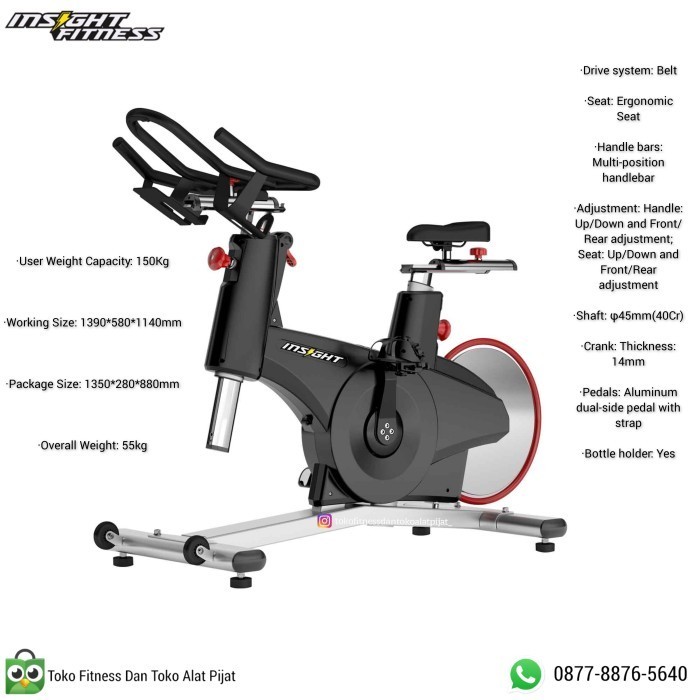 Ylia Insight Fitness Commercial Spining Bike Ss6000