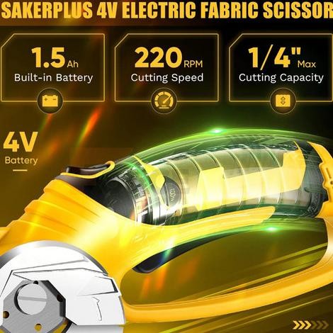 

Terlaris Gunting Elektrik Kain Kardus Plastik Tanpa Kabel Led Yang Ditingkatkan Mesin Geser Putar Elektrik 4V Ready Stok