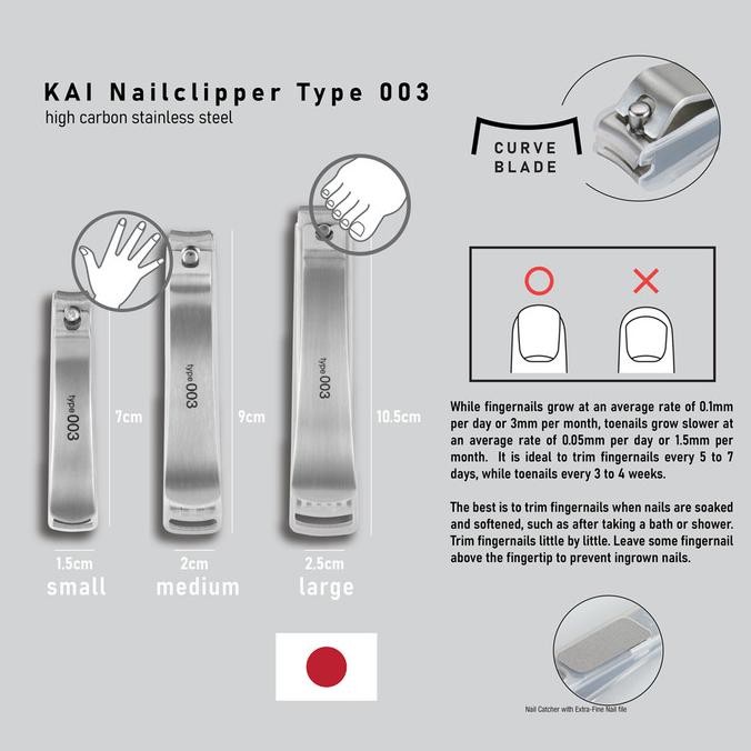 

Terlaris Gunting Kuku Kai Japan Type 003 Series Ready Stok