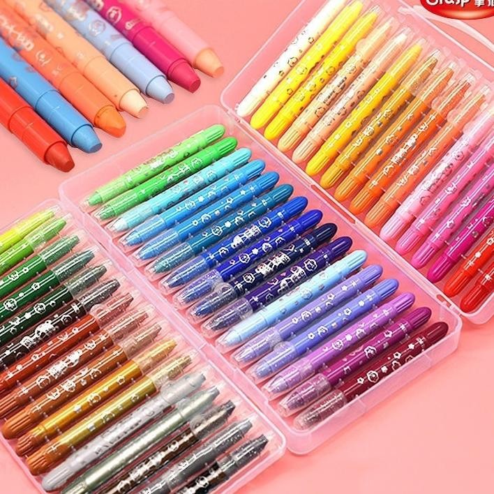 

Crayon Grap Mata Edang 123648 Warna Rayon Lembut Water Oluble Crayon