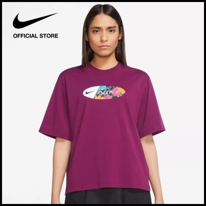 Dn5759 610 Womens Nike Sportswear Tee Boxy Icon Clash