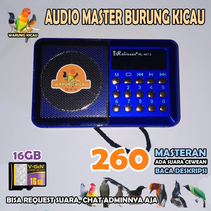 MASTERAN BURUNG KICAU SUARA BURUNG ISIAN JERNIH MURAH MERIAH KODE 653