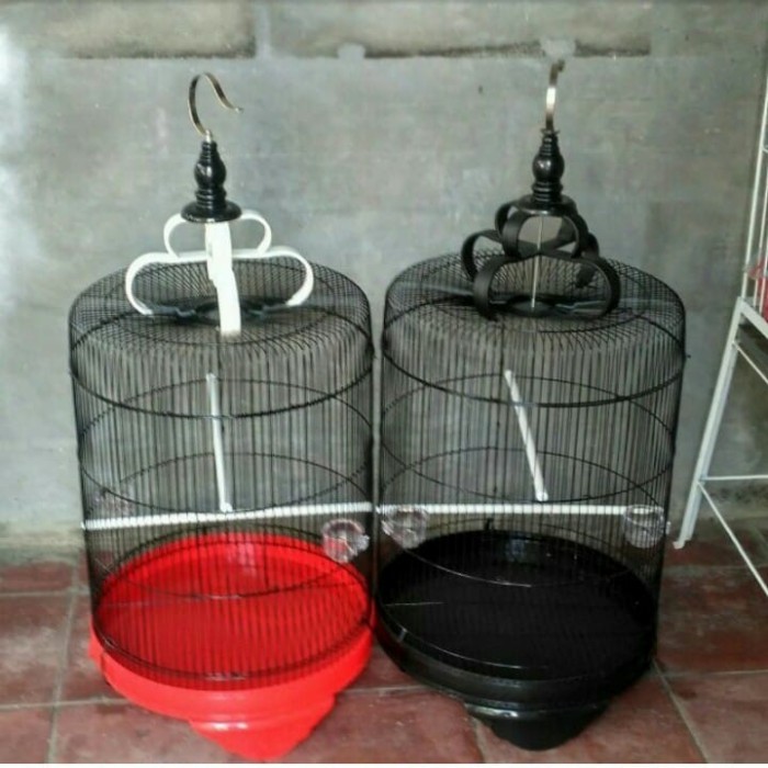 KANDANG BURUNG BESI BULAT JUMBO IMPORT DIAMETER 42CM KODE 624
