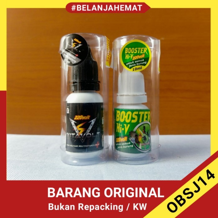 VITAMIN BURUNG PAKET B (VITAVOLT+BOOSTER HI-V)220 VOLT KODE 1042