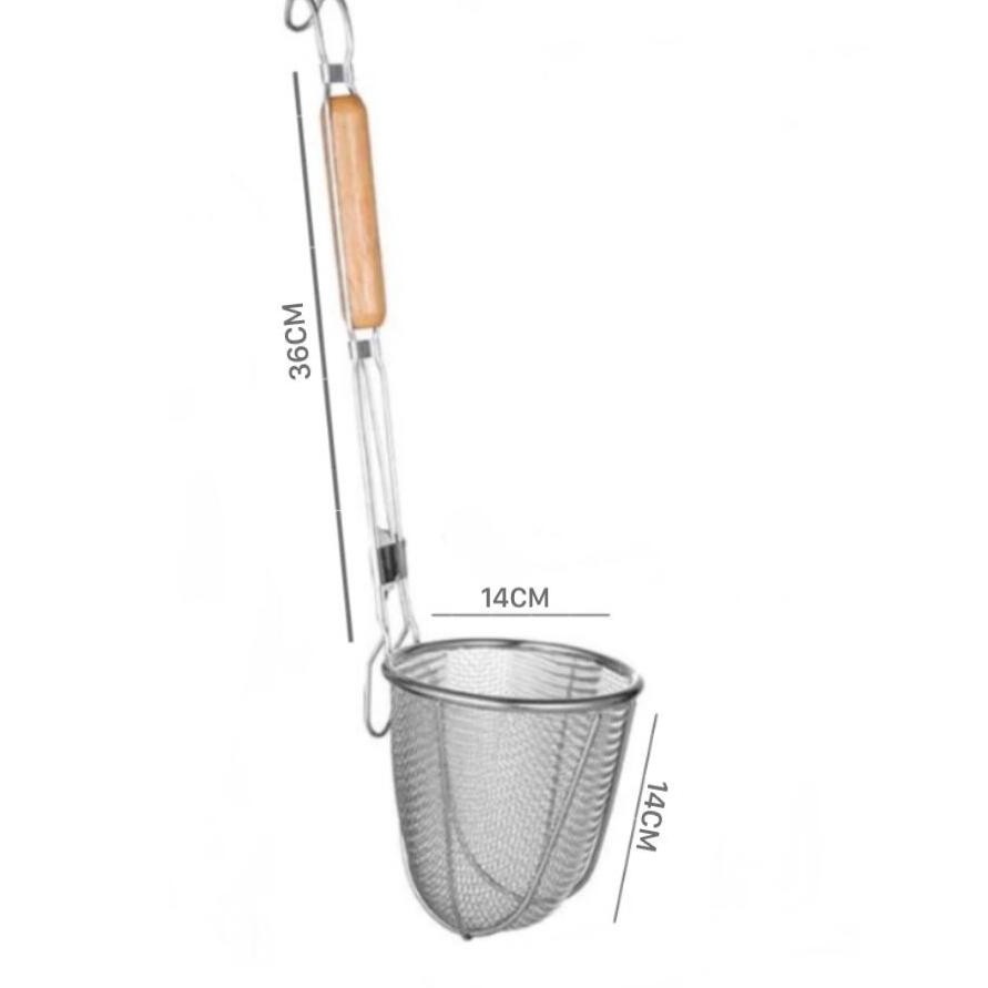 

READY SARINGAN MIE AYAM RAMEN STRAINER NODDLE GAGANG PANJANG 14CM