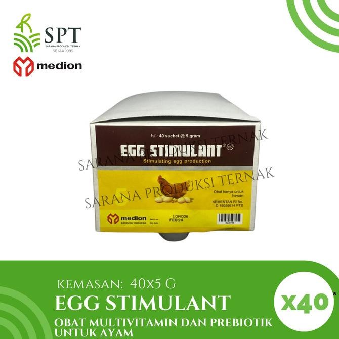 

READY MEDION EGG STIMULANT 40X5 G VITAMIN AYAM 1 DUS BOX