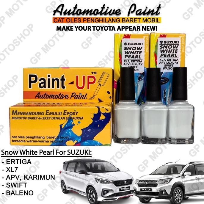 PENGHILANG BARET MOBIL CAT OLES SUZUKI SNOW WHITE PEARL PUTIH METALIK