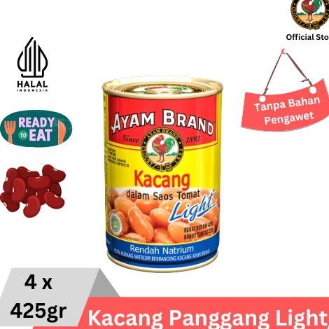 

READY AYAM BRAND - KACANG PANGGANG KALENG RENDAH GULA 4 PCS 425GR