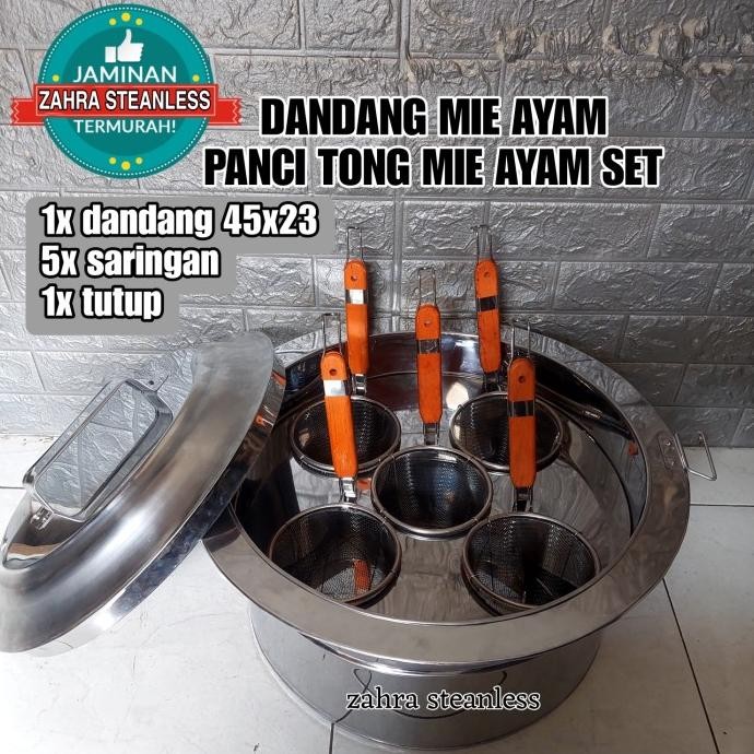 

READY DANDANG MIE AYAM 5 LUBANG / DANDANG MIE KOCOK / PANCI MIE AYAM