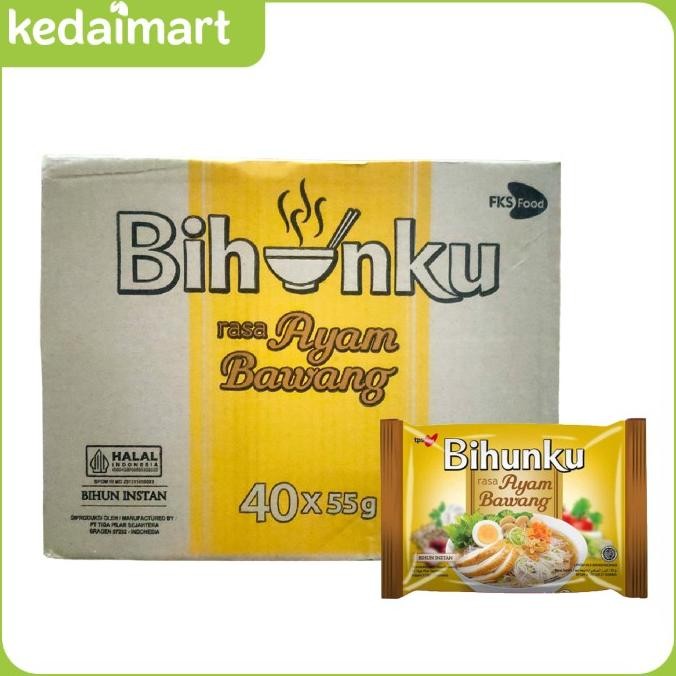 

READY BIHUNKU BIHUN INSTANT RASA AYAM BAWANG 55 GRAM DUS ISI 40
