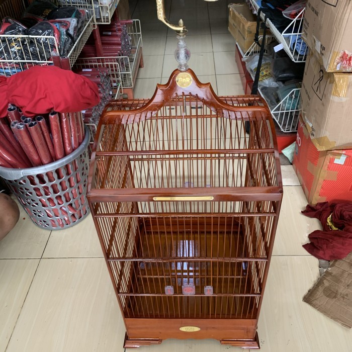 Sale Terbatas Sangkar Kandang Kosan Pentet Bnr Reborn Coklat Naturlogo Baru 40X40 Cm Aman