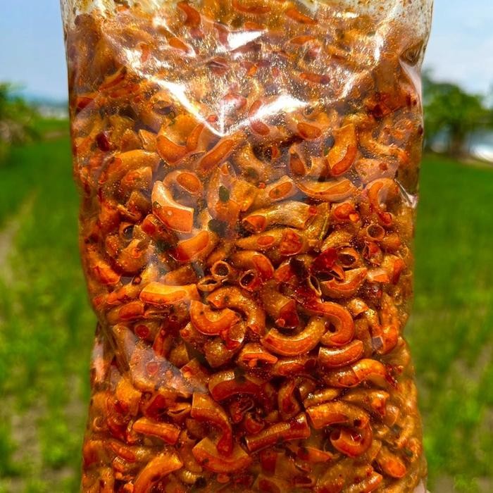 

TERBATAS 500g - Makroni Pedas Cikruh Bumbu Daun Jeruk - Rasa Pedas dan Gurih - Makanan, Kripik,