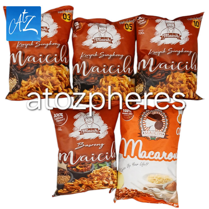

TERLENGKAP Cemilan snek makanan ringan kripik keripik singkong rasa pedas tradisional maicih 100%