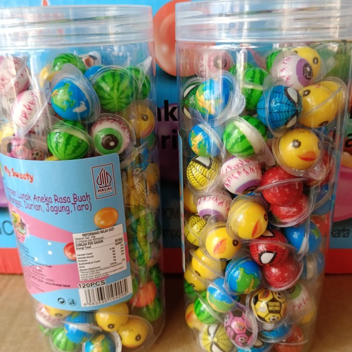 

SALE permen lunak mini halal isi 120 pcs/toples GRATIS ONGKIR