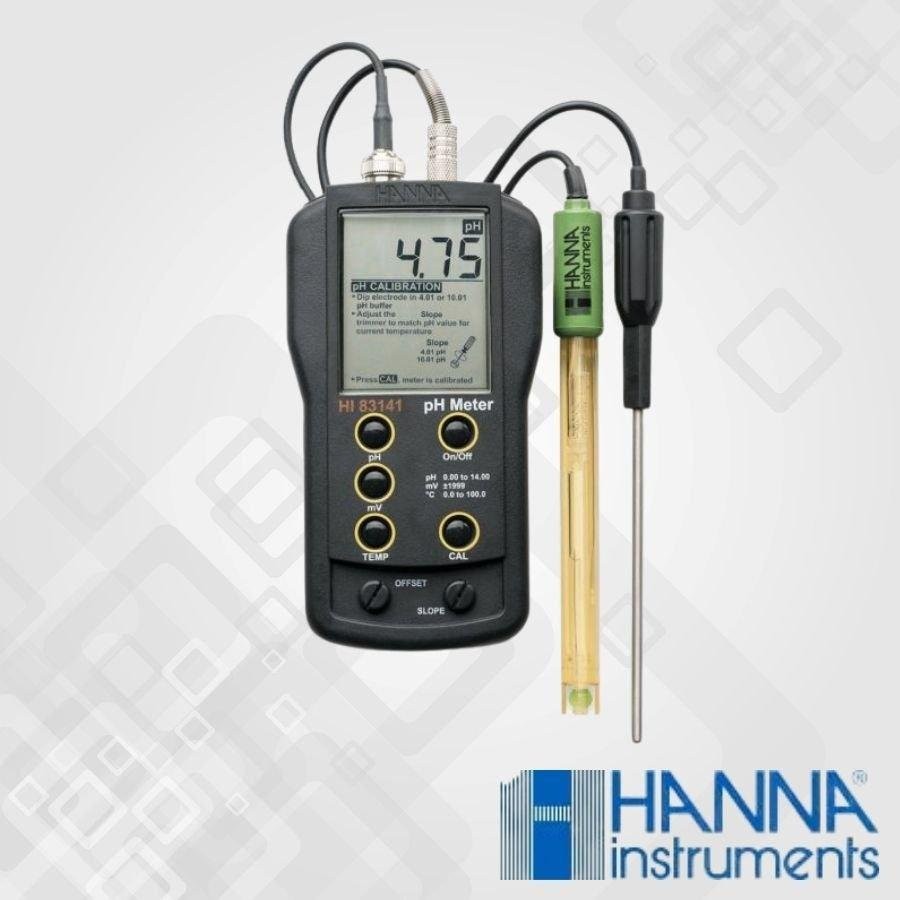 pH Meter Portabel HANNA Instrument HI83141-1