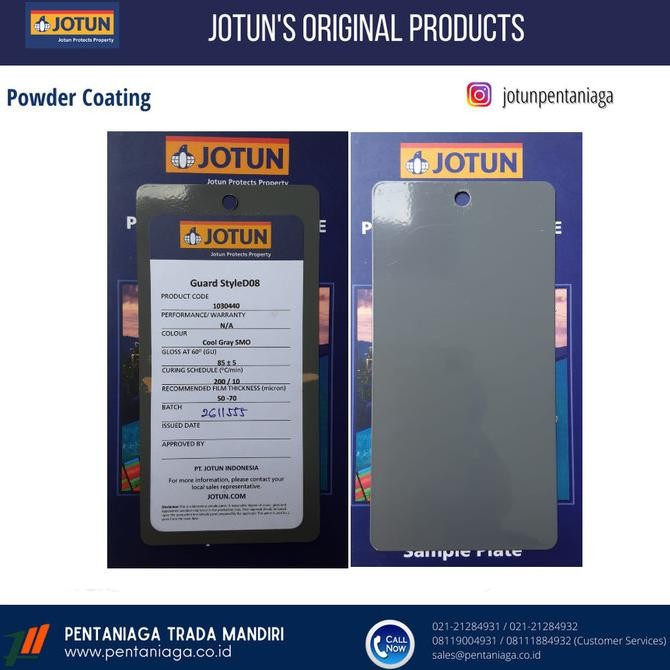 Baru Cat Powder Coating Jotun Cool Gray SMO 1030440