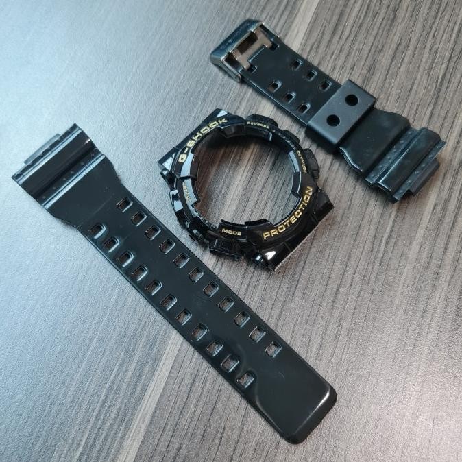 promo bnb bezel strap g-shock ga-100 ga-110 ga-120 gd-100 black glossy