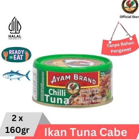 

READY IKAN TUNA KALENG CABE AYAM BRAND 2 PCS 160GR