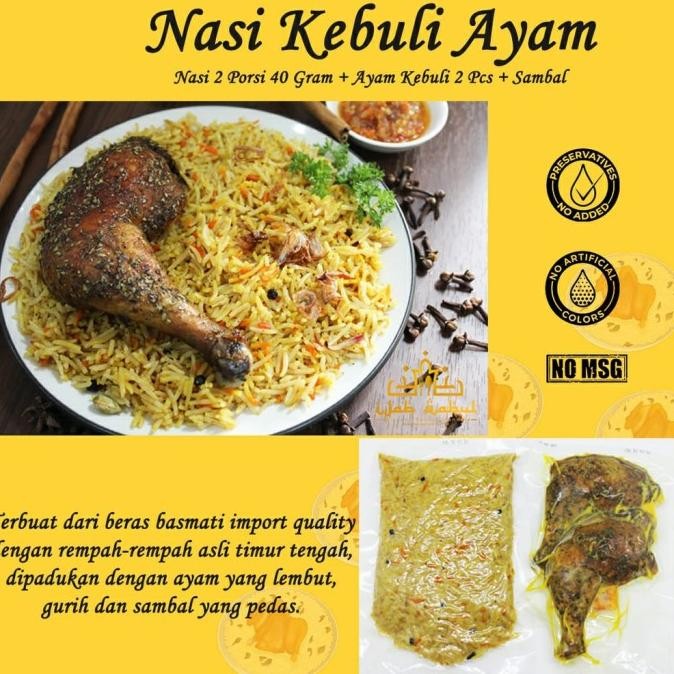 

READY FROZEN NASI KEBULI AYAM / NASI BRIYANI / NASI MANDHI / READY TO EAT /