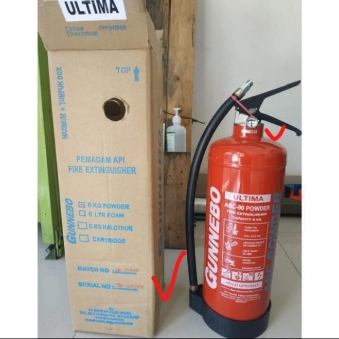 Baru APAR GUNNEBO 6 KG POWDER ABC 90-EP-6 PEMADAM API