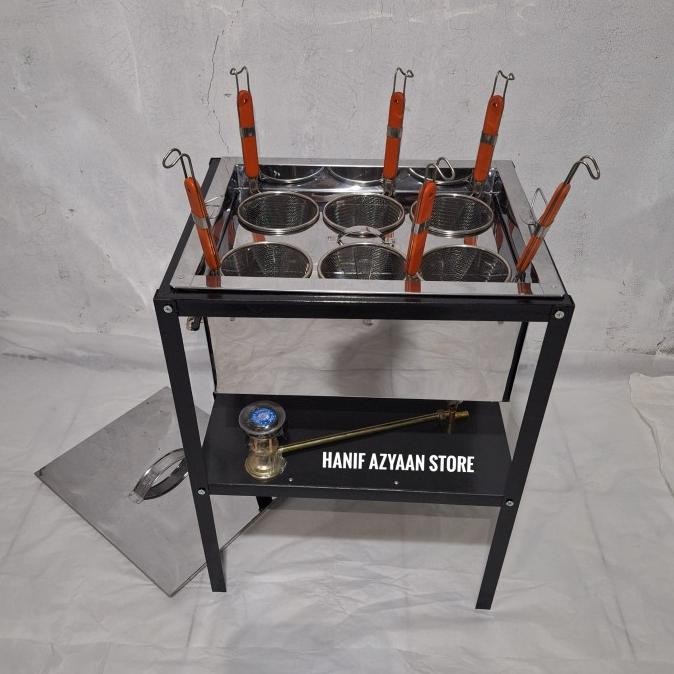 

READY DANDANG MIE AYAM 6 LUBANG TANPA TEMPAT KUAH LENGKAP MEJA BOOT