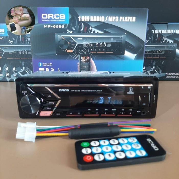 Single Din Bluetooth Tape Mobil Mp3 Usb Bluetooth Dhd 8223