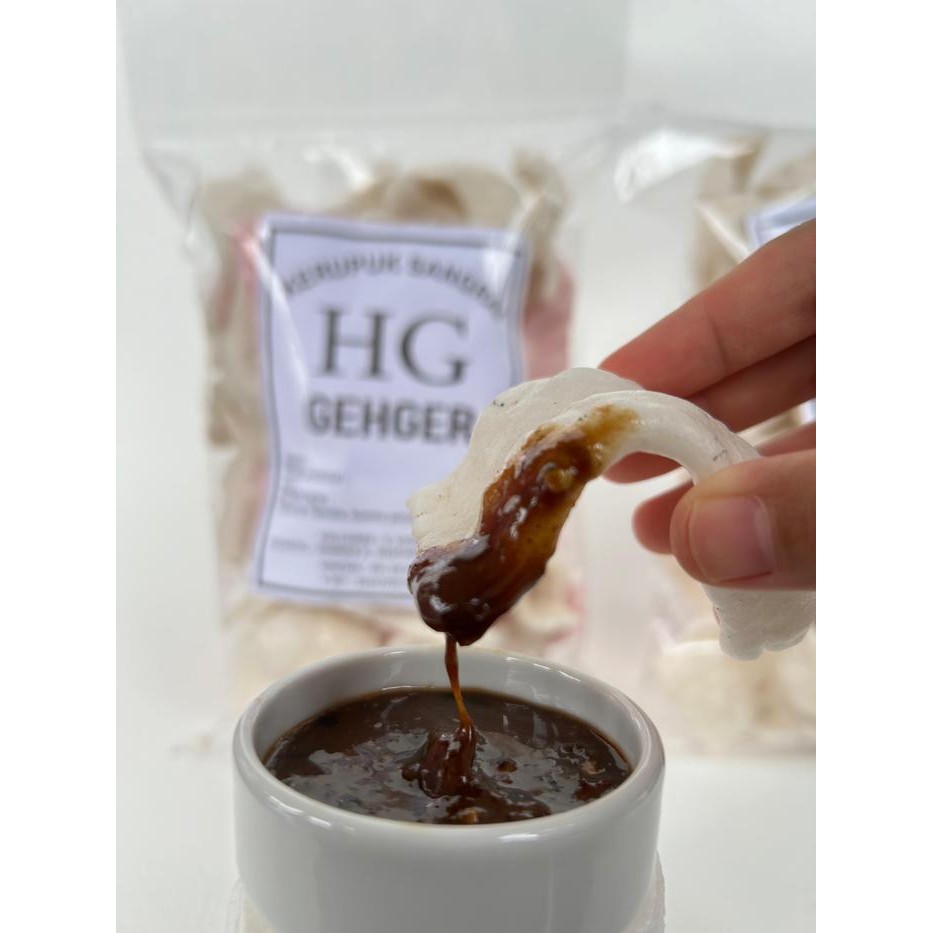 

TERJAMIN Kerupuk Sangrai HG Gehger Free Bumbu Rujak Cemilan Kering Keripik pasir upil Food Snack